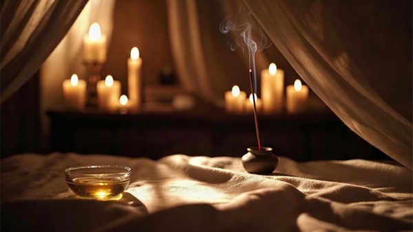 sinnliche massage ambiente im exklusiven massagesalon